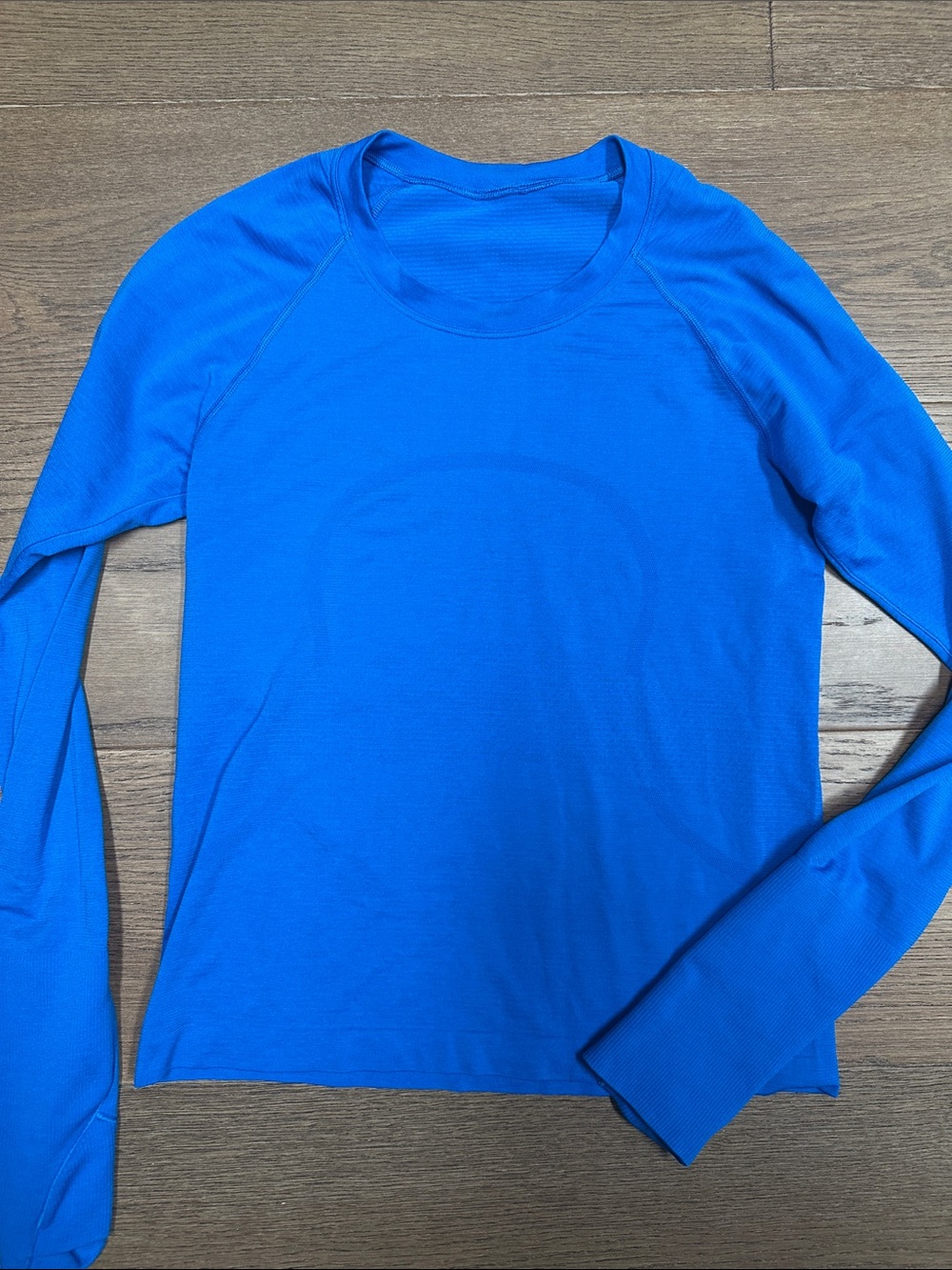 lululemon athletica Bright Blue Long-Sleeve swiftly tech Top